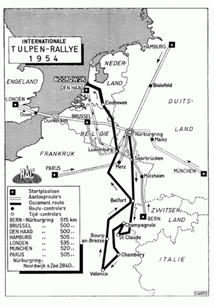 Rajd Tulipanów - 1954r