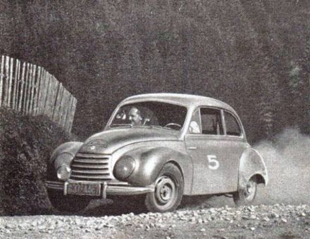 Heinz Meier i Bengt Friman – DKW F91.