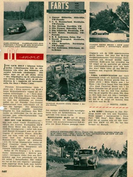 Svenska Rallyt - 1954r