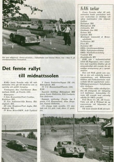Svenska Rallyt - 1954r