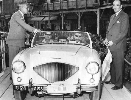 Marion i Marion – Austin Healey 100/4.