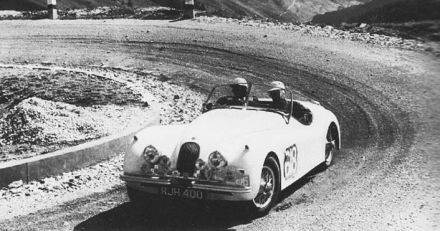 Eric Haddon i Charles Vivian – Jaguar XK120.