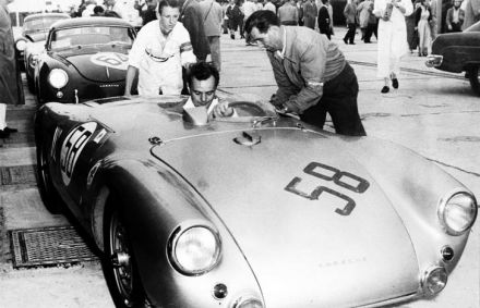 Jaroslav Juhan i Antonio Asturias Hall - Porsche 550.