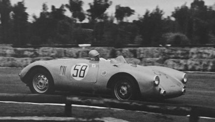 Jaroslav Juhan i Antonio Asturias Hall - Porsche 550.
