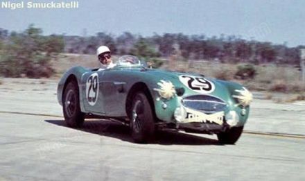 Lance Macklin i George Huntoon – Austin Healey 100.