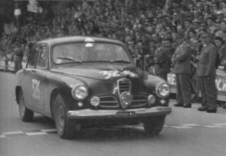 Piero Carini i A.Artesiani - Alfa Romeo 1900 TI.