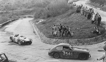 Marino Brandoli i Johnny Claes - Marino Coupe Fiat, Alberto Ascari - Lancia D 24.
