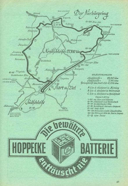 Eifel rennen Nurburgring - 1954r