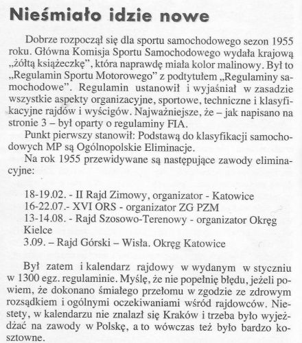 Zapowiedź RSMP - 1955r