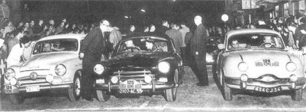 Georges Hacquin i Bossuyt – Simca, Sarayac i Laurent – Salmson, Henry Gayola i Bernard Consten – Panhard Dyna.