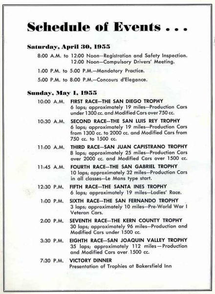 SCCA National Bakersfield - 1955r.
