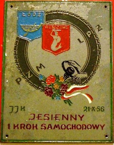 Jesienny krok samochodowy Łódź-Warszawa 1956r