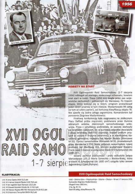 Rajd Polski - 1956r