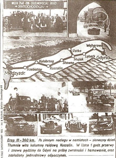 Ogólnopolski Raid Samochodowy - 1956r