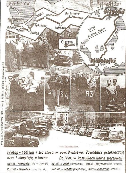 Ogólnopolski Raid Samochodowy - 1956r