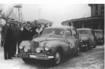 Sheila van Damm i Anne Hall – Sunbeam Alpine.