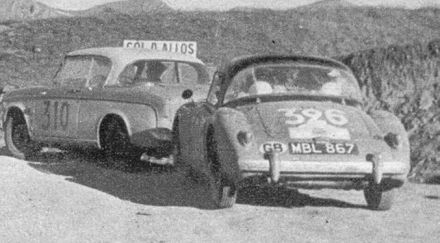 Peter Harper i David Humphrey – MG A, Nancy Mitchell i Pat Faichney – MG A.