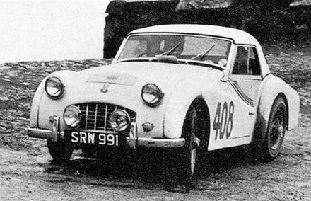 Paddy Hopkirk i Willy Cave – Triumph TR3.