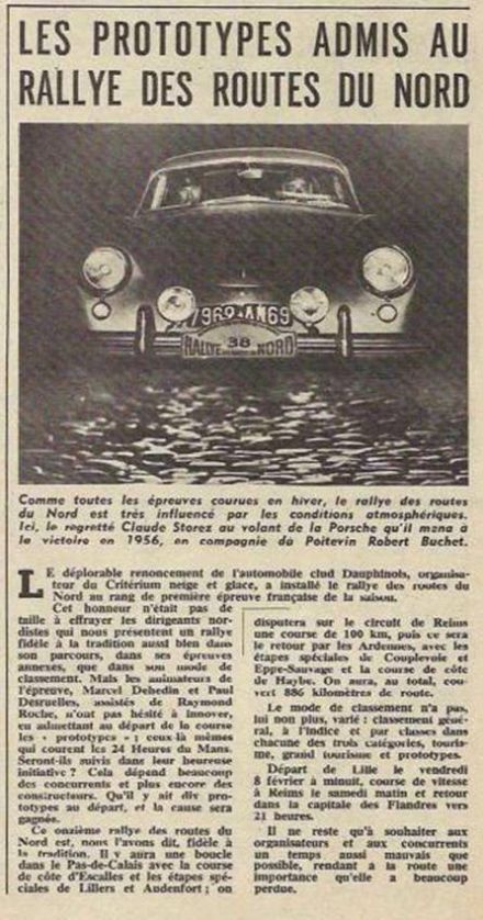 Rallye Routes du Nord - 1956r