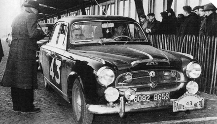 Raymond Quilico i Frans Sturbelle – Peugeot 403.