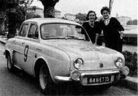 Gilberte Thirion i Nedge Ferrier – Renault Dauphine.