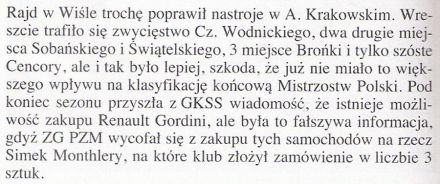 Pędzą samochody, mijają lata