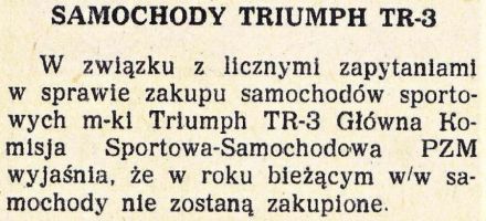 Zapowiedź RSMP - 1958r