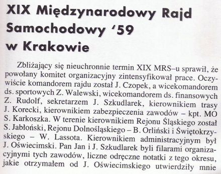 Pędzą samochody, mijają lata