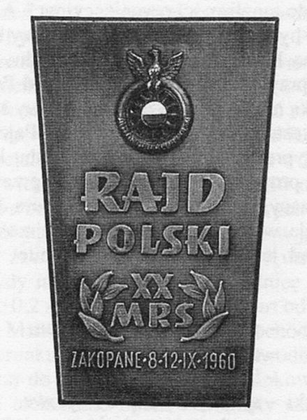 Plakietka rajdu