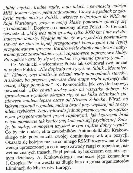 Pędzą samochody, mijają lata – Jerzy Lis
