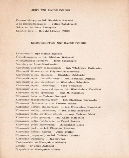 Rajd Polski 1961r