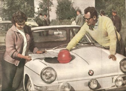 Sobiesław i Ewa Zasada - Rajd Polski 1961r