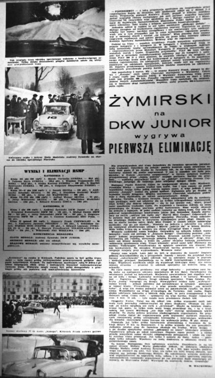 Podkarpacki Rajd Zimowy - 1962r.