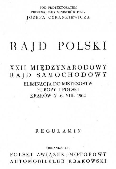 Rajd Polski - 1963r