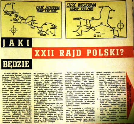 Rajd Polski - 1962r