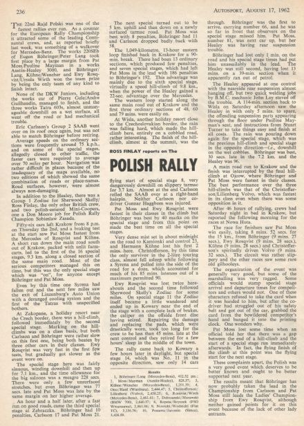 Rajd Polski - 1962r