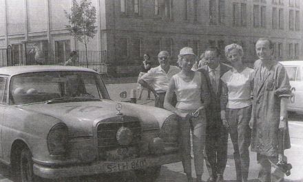 Evy Rosqvist i Ursula Wirth – Mercedes Benz 220 SE. 