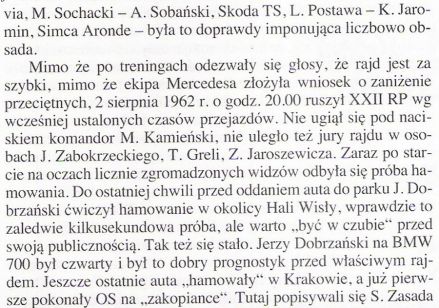 Pędzą samochody, mijają lata – Jerzy Lis