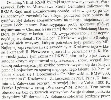 Pędzą samochody, mijają lata – Jerzy Lis
