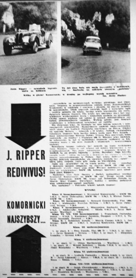 Wyścig w Ojcowie - 1962r
