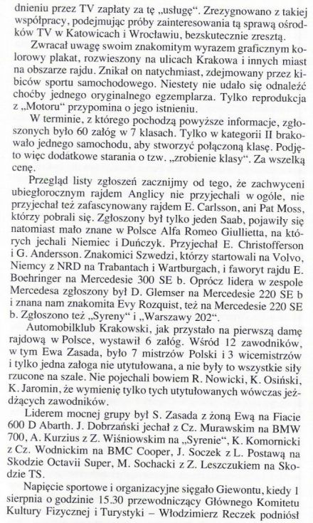 Pędzą samochody, mijają lata – Jerzy Lis