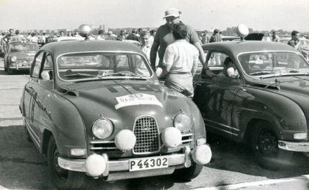 Pat Moss Carlsson i Elizabeth Nystrom, Erik Carlsson i Gunnar Palm – Saaby 96.