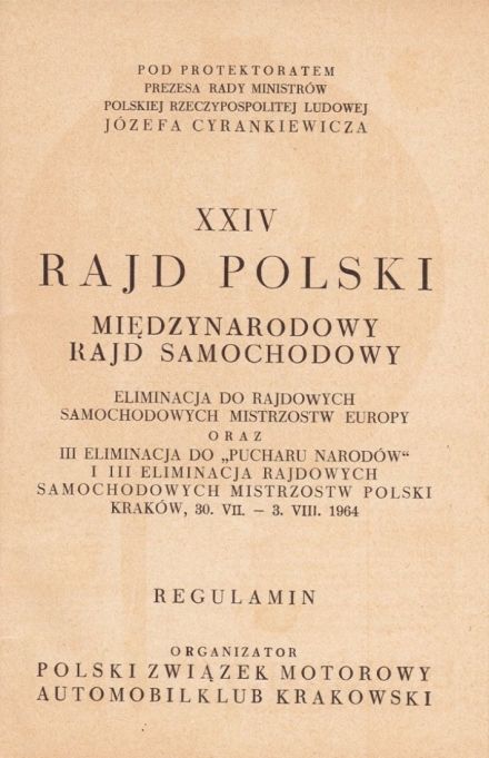 Rajd Polski 1964r