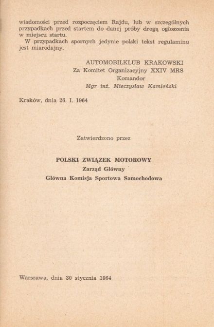 Rajd Polski 1964