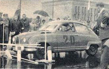 Erik Carlsson i Gunnar Palm – Saab 96.