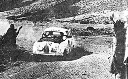 Erik Carlsson i Gunnar Palm – Saab 96 Sport.