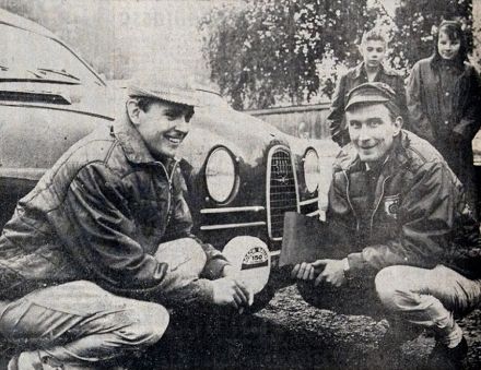Simo Lampinen i Jyrki Ahava - Saab  96 Sport.