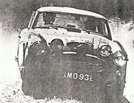 Rauno Aaltonen i Tony Ambrose - Austin  Healey  3000.