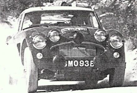 Rauno Aaltonen i Tony Ambrose - Austin  Healey  3000.