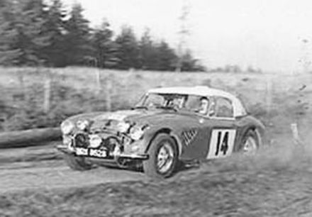 Timo Makinen i Don Barrow – Austin Healey 3000.